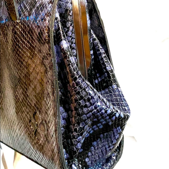 Patricia Nash Python Camellino Frame bag - Picture 5 of 7